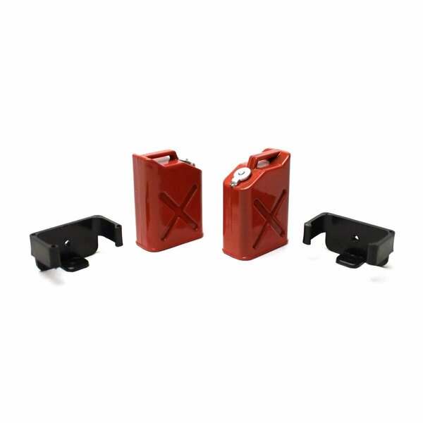 Racers Edge 1 by 10 Scaler Plastic Gasoline Jugs Red, 2PK RCE3404